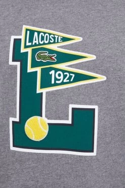 Ανδρικά Χωρίς φερμουάρ Βαμβακερή μπλούζα Lacoste χρώμα: γκρι -Εξοδος Lacoste Κατάστημα unnamed file 938