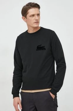 Ανδρικά Χωρίς φερμουάρ Μπλούζα Lacoste μαύρο, -Εξοδος Lacoste Κατάστημα unnamed file 95